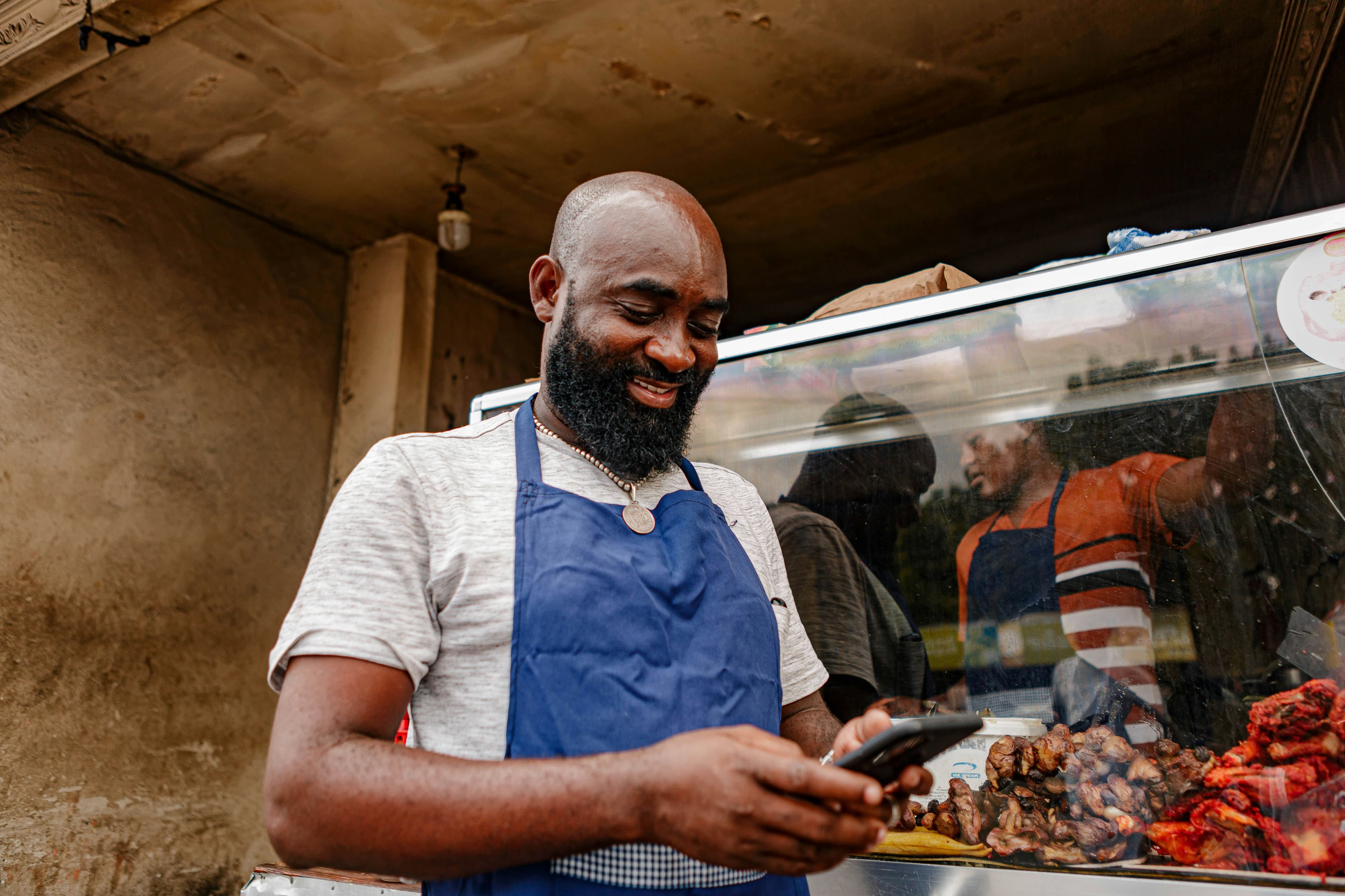 SMME business owner at food stall